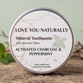 Mineral Toothpaste - Activated Charcoal and Peppermint