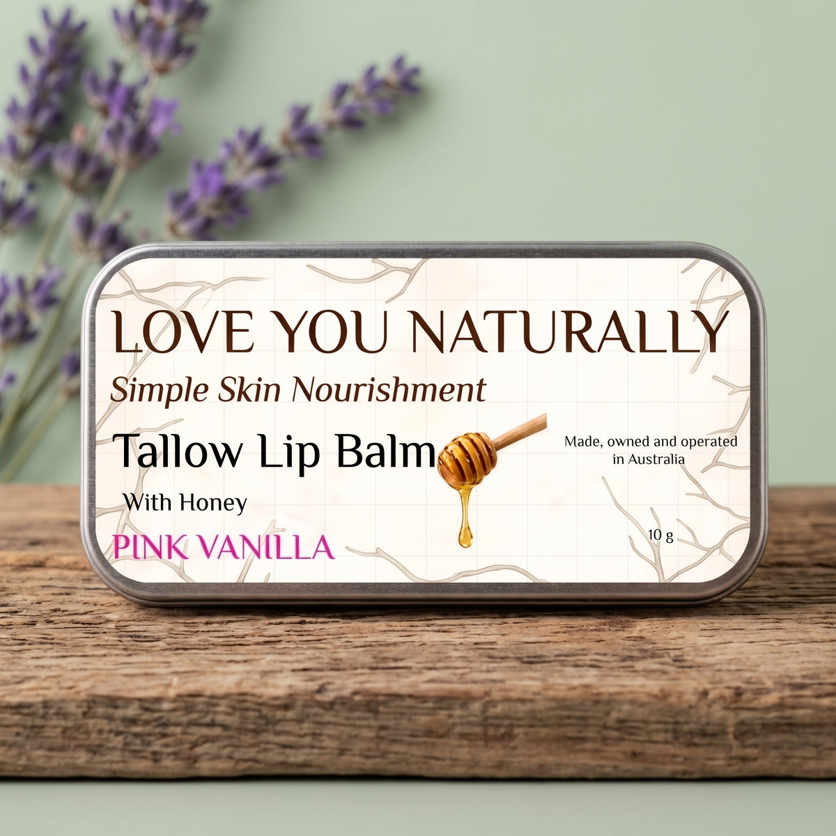 Tallow Lip Balm - Pink Vanilla