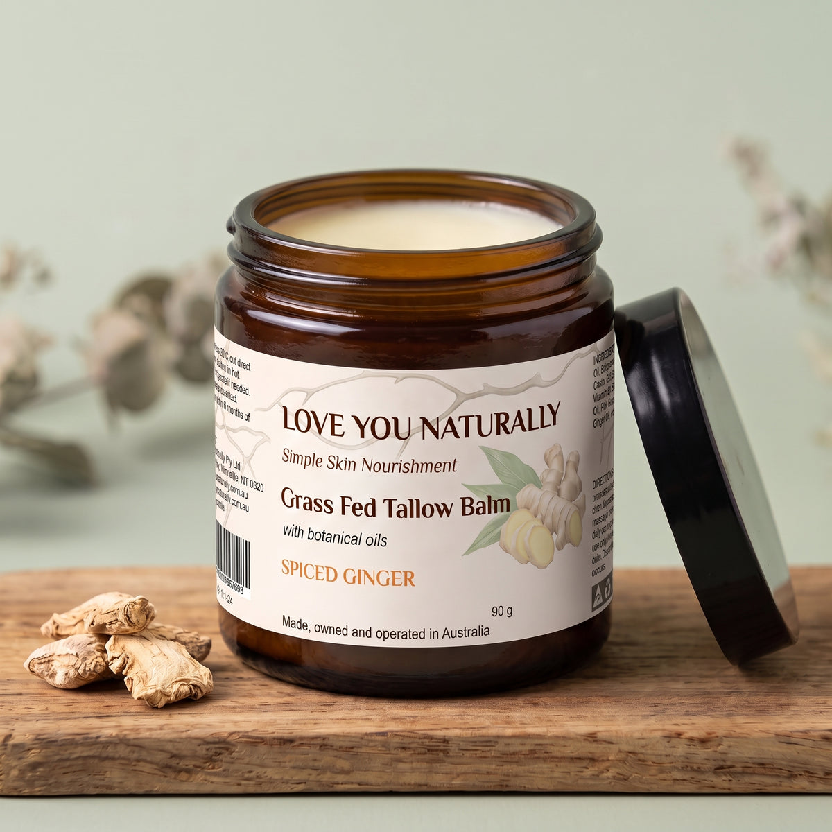 Grass Fed Tallow Balm - Spiced Ginger
